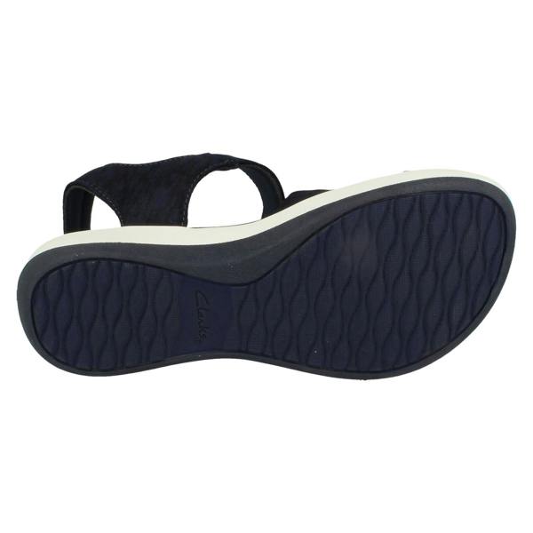 Clarks Ladies Clarks Cloudsteppers Strappy Wedge Sandals Arla Daisy