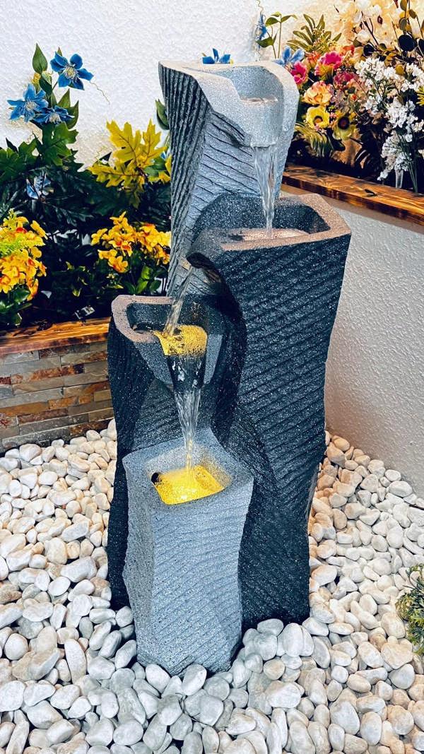 Tranquillity Water Features Monchrome Elegance Contemporary Water Feature