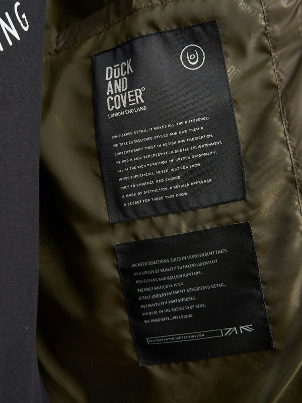 Duck and Cover Ryebank Padded Jacket Olive Camo