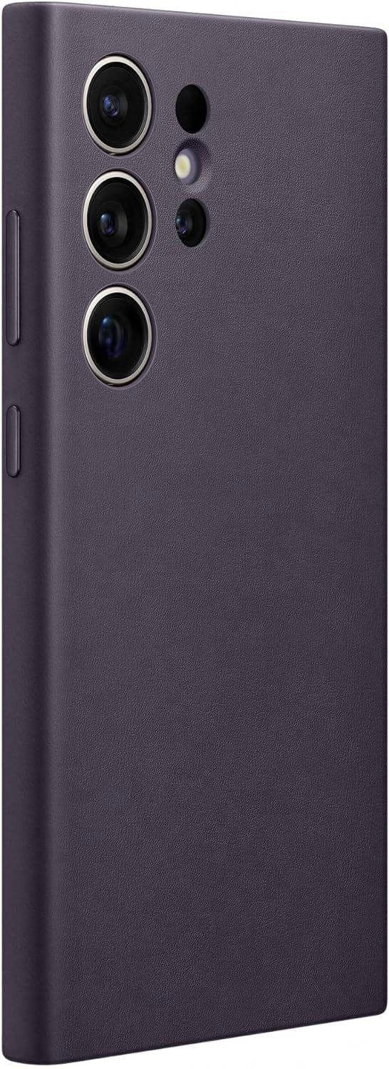 Samsung Galaxy S24 Ultra Vegan Leather Case Dark Violet - EF-FPS928HCAVW