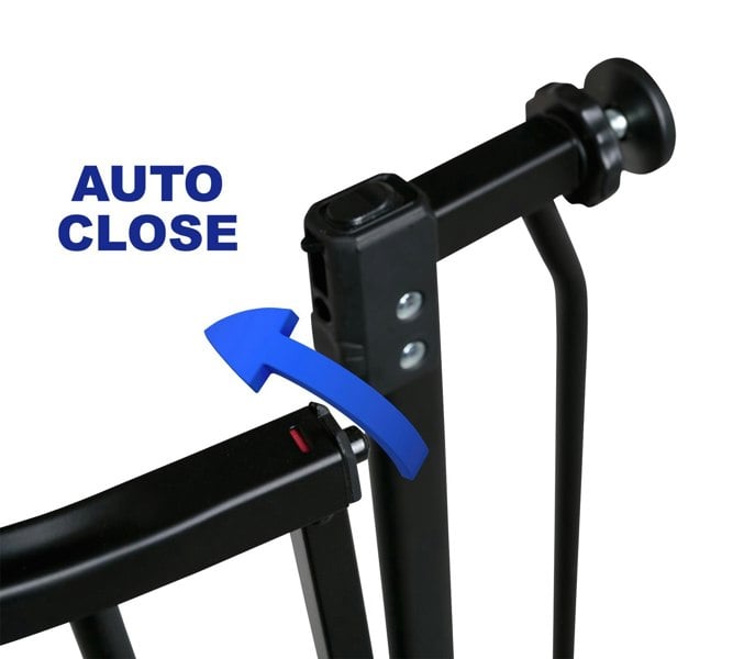 Bettacare Elite Pressure Dog Gate, 71cm - 80cm, Matt Black, Pressure Fit Pet Gate for Dog and Puppy