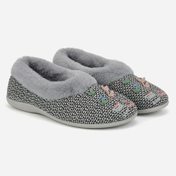 Sleepers TESSA Full Slippers Slippers   in  Grey