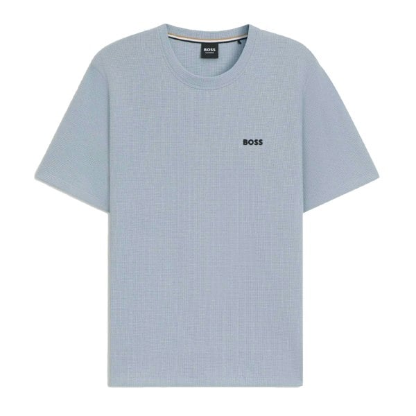 Boss Mens Waffle Knit Pyjama Top - Blue