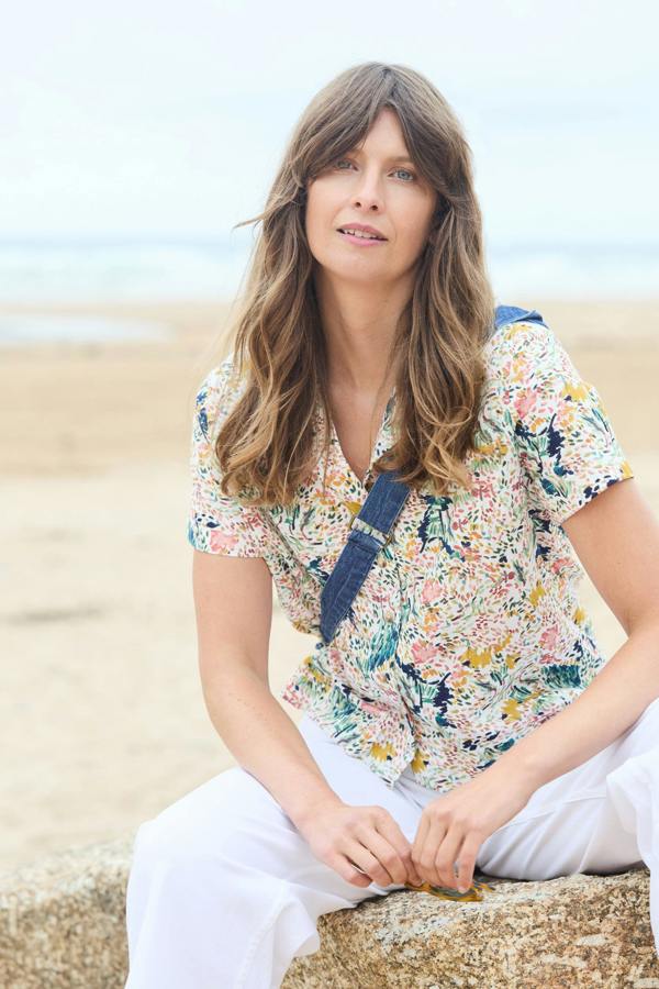 Pippa Organic Cotton Ditsy Print Shirt
