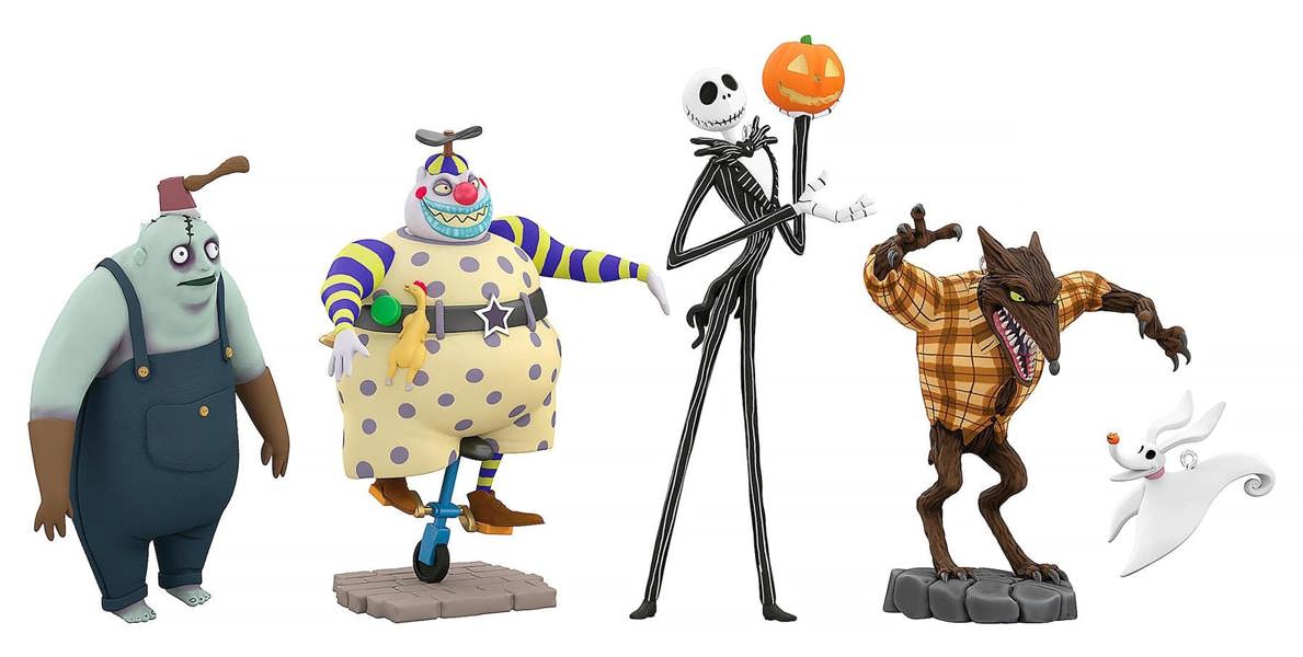 Disney: Nightmare Before Christmas Hallmark Keepsake - Citizens  of Halloween Town Christmas Tree Ornament 5-pk