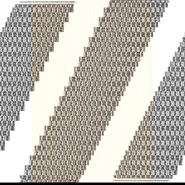 The Rugs Twist Stripe Washable Mat & Runner Beige | Stylish