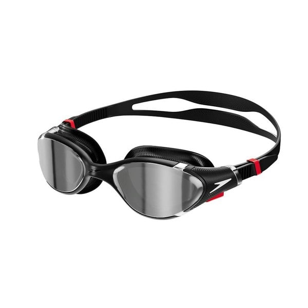 Speedo Unisex Adult 2.0 Mirror Biofuse Swimming Goggles - Black/Silver