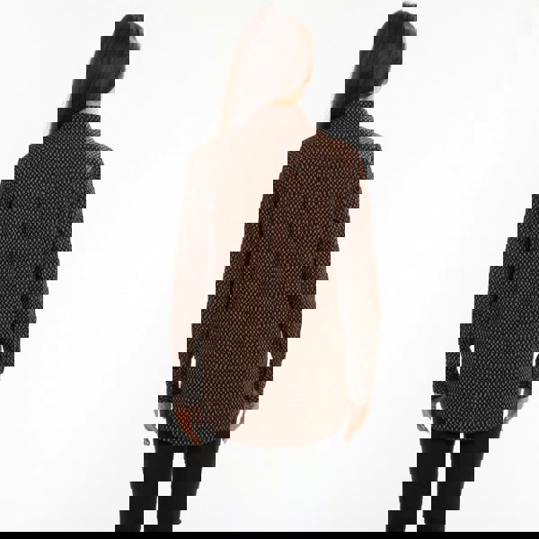 Calvin Klein Print Geometric Relaxed Long Sleeve Womens Shirt