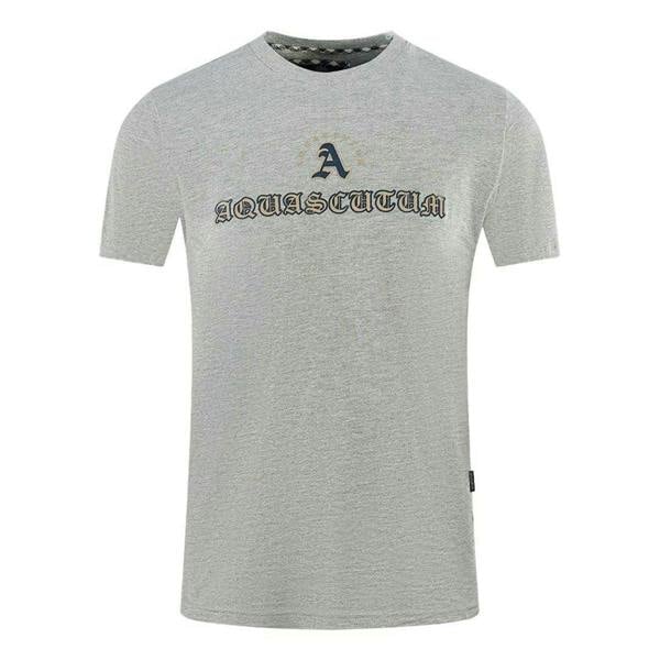 Aquascutum Unisex Adult Script Logo T-Shirt - Grey - 