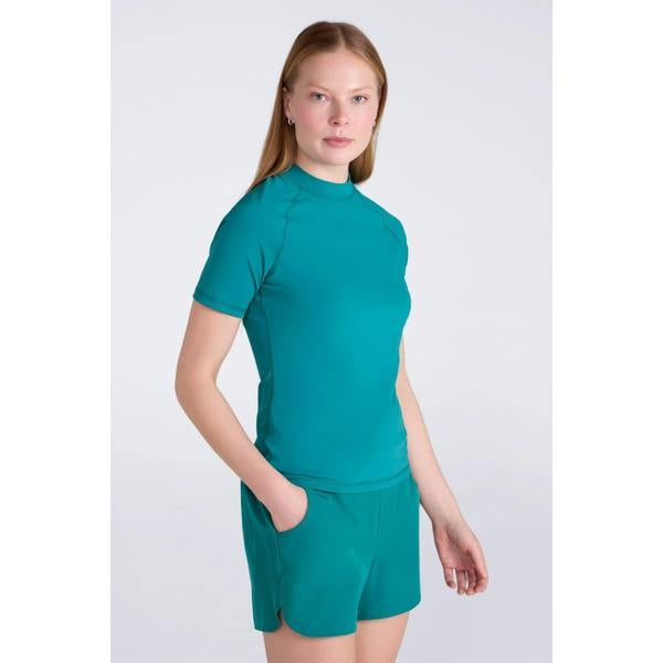 Mountain Warehouse Womens/Ladies UV Protection Rash Guard - Dark Teal - 