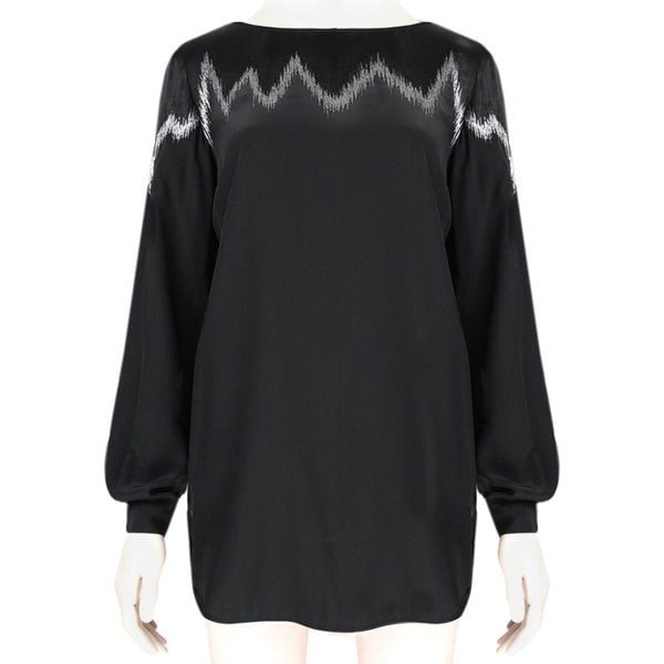 Emilio Pucci luxurious black silk tunic top