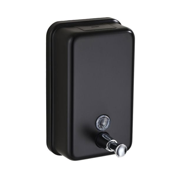 ProWashroom Pro-Washroom Manual Pump Soap Dispenser BLACK Wall Mounted Large Commercial 1L