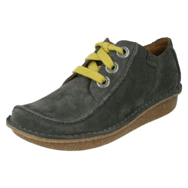 Clarks Ladies Clarks Comfortable Lace Up Flats Funny Dream