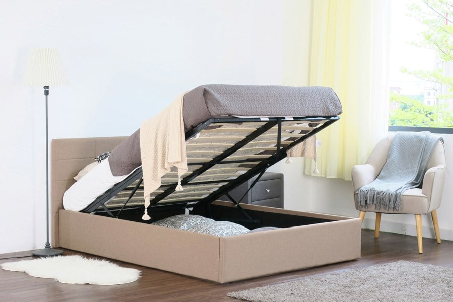 Comfy Living Gas Lift Ottoman Bed Frame - Innovative & Space-Efficient Design for Your Bedroom