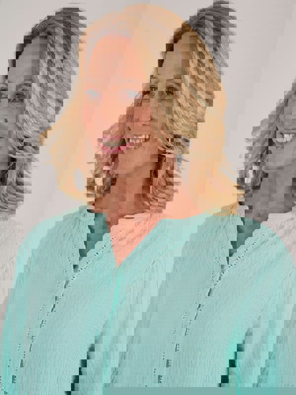 TIGI-Wear Double Weave Notch Neckline Top