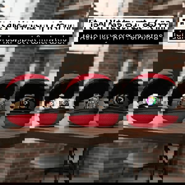 Red Single Watch Travel Case – Bold, Secure & Stylish watchcaseKennett Great Britain