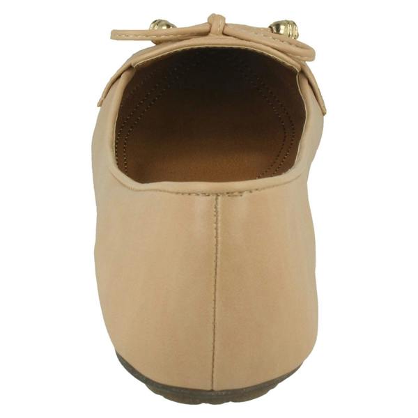Spot On Ladies Spot On Smart Ballet Flat