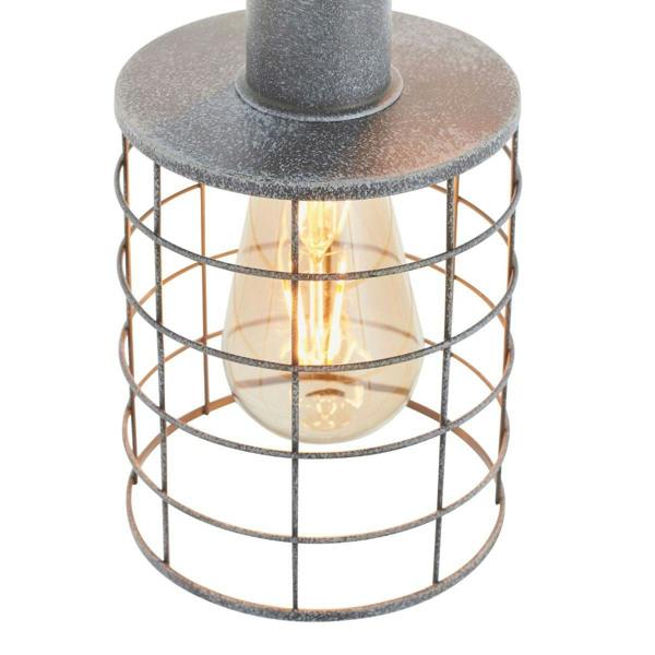 Pagazzi Lighting Keaton 3 Light Pendant Concrete Effect Ceiling Light