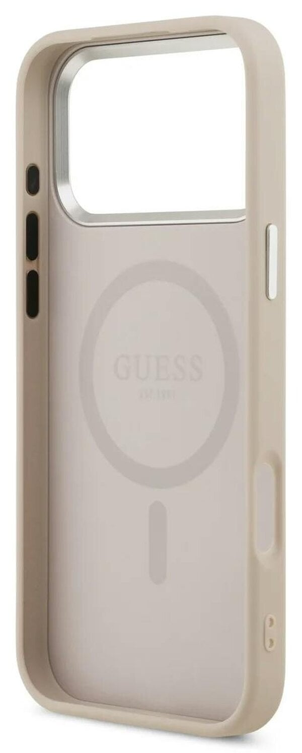 Guess Saffiano Case with MagSafe for iPhone 17 Pro Max 6.9" Pink - GUHMP17LPSAREGSP