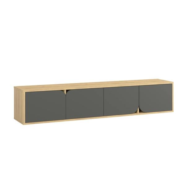 Decortie Spark Modern TV Unit Multimedia Centre with Storage Cabinet 180cm Width