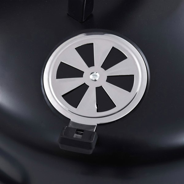 Berkfield 3-in-1 Charcoal Smoker BBQ Grill 40x80 cm