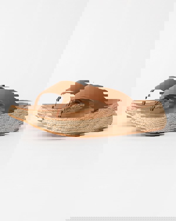 fitflop espadrille sandal in brown