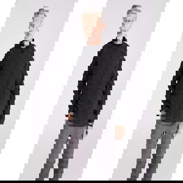 Mountain Warehouse Mens Ashbourne Full Zip Fleece Jacket - Black - 