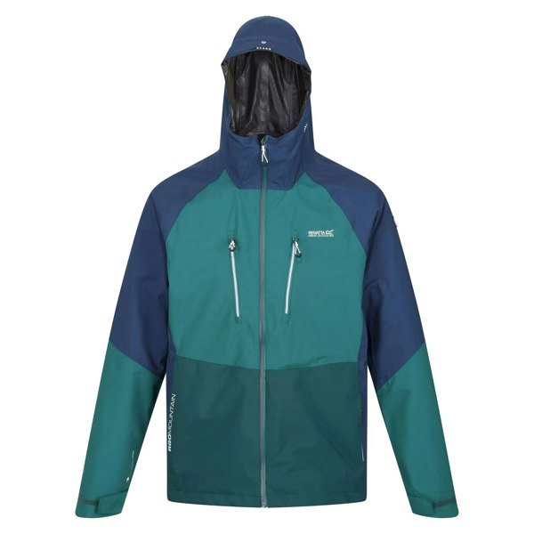 Regatta Mens Sacramento VIII Waterproof Jacket - Admiral Blue/Pacific Green