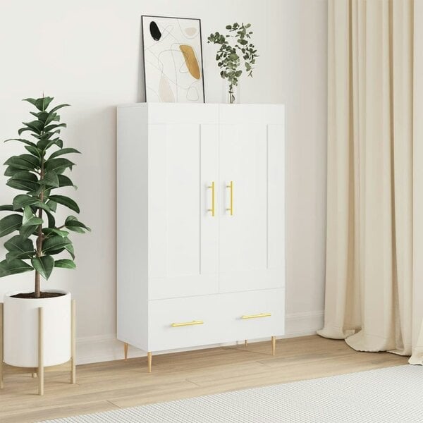 Berkfield Highboard White 69.5x31x115 cm Engineered Wood