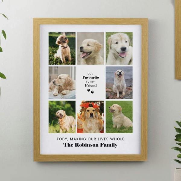 Personalised Pet Multi Photo Print - lifestyle shot