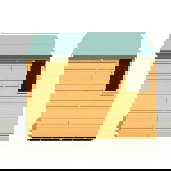 Shire Durham 8x6 12mm interlock Clad wooden Shed