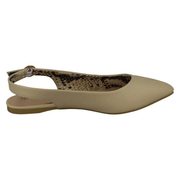 Spot On Ladies Spot On Flat Slingback Pointed Toe Shoes F80461