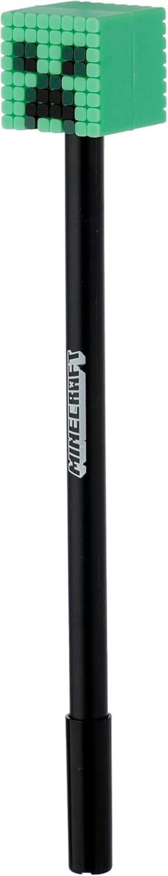Puckator Minecraft Fine Tip Black Pens Silicone Toppers Set of 8