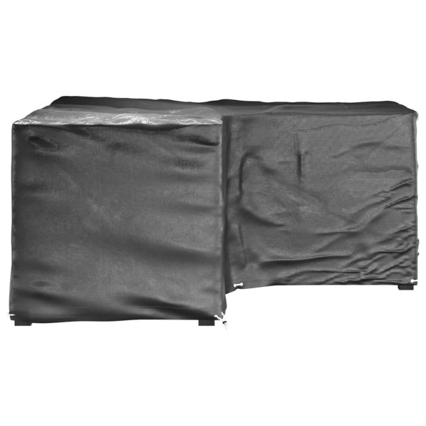 Berkfield L-Shaped Garden Furniture Covers 2 pcs 12 Eyelets 185x185x90 cm