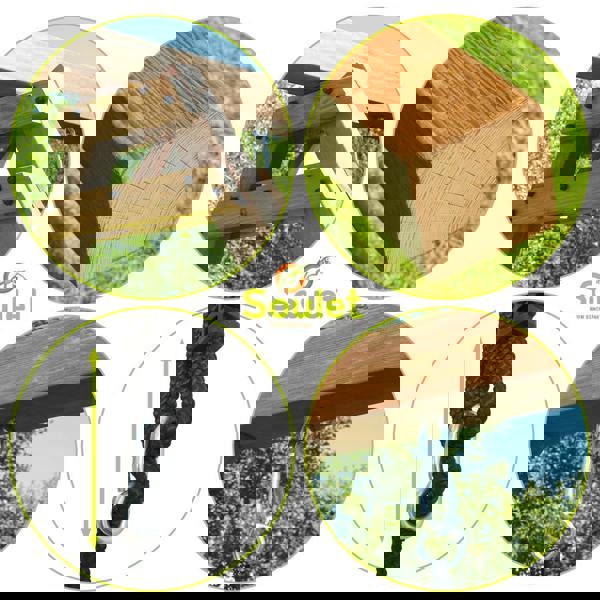 Soulet Ambre Infant & Child Double Wooden Swing Set