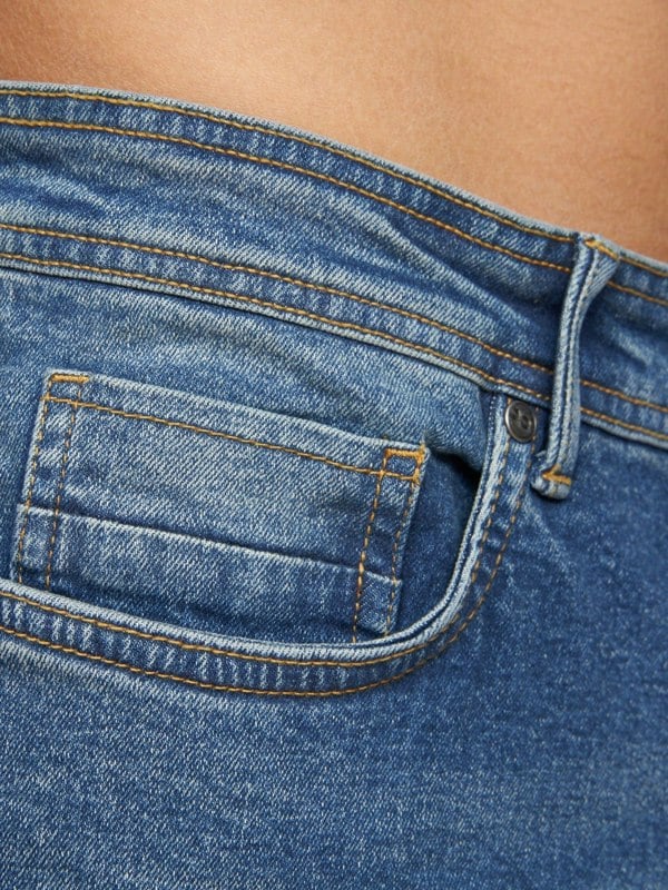 Crosshatch Buraca Slim Fit Denim Jeans Stone Wash