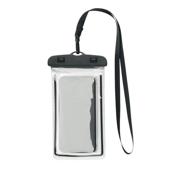 MidOcean Smag Large Waterproof Lanyard Pouch - Black/Transparent - 