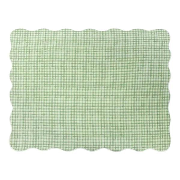 Furn Quilted Scalloped Bedspread - Sage - 