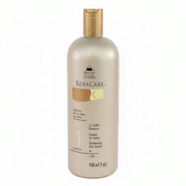 KeraCare shampoo bottle on a white background
