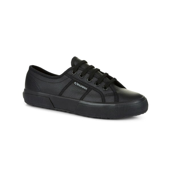 Superga Unisex Adult 2750 Efglu Leather Trainers - Total Black
