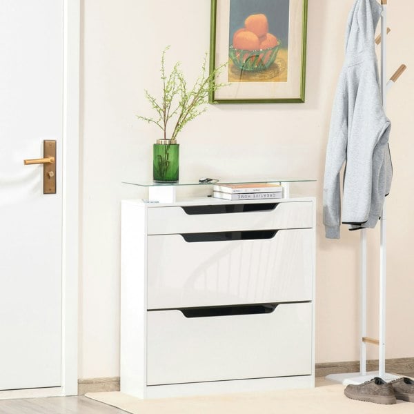 Flip-down Shoe Cabinet