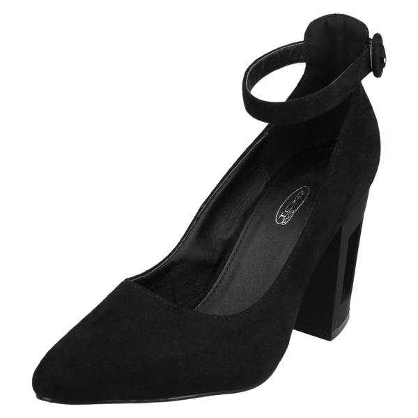 Spot On Ladies Spot On Court Shoes With Ankle Strap