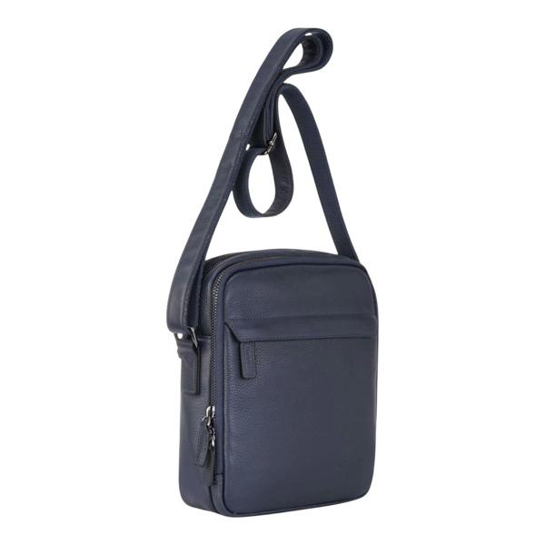 Infinity Leather Genuine Leather Vintage Messenger Crossbody Travel Bag - Hawthrone