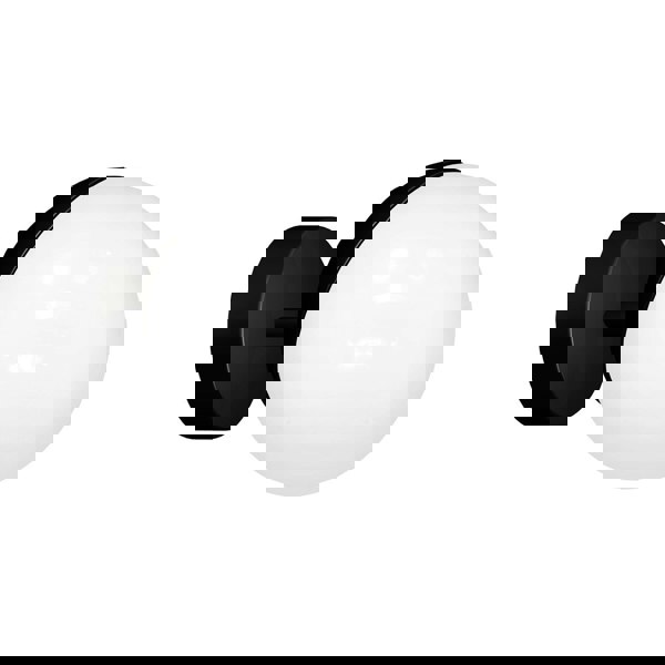 Milagro Sfera Designer Wall Lamp Hand Made Scandi Style Minimalistic Matt Black And White Glass