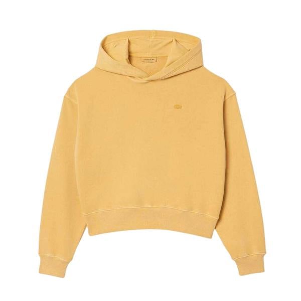 Lacoste Womens/Ladies Natural Dyed Oversized Hoodie - Orange Melange - 