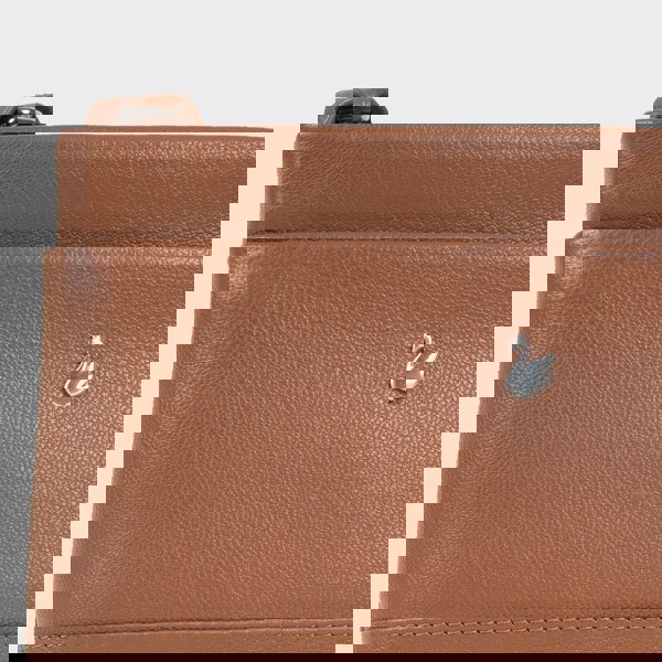 Assots London 'SANDRA' Tan Soft Nappa Full Grain Real Leather Crossbody Bag