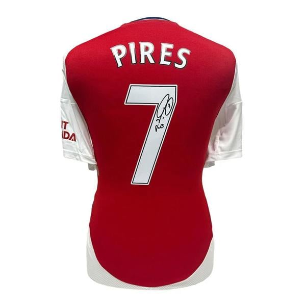 Unbranded Robert Pires signed Arsenal shirt — Unframed