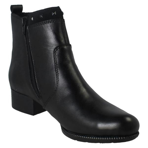 Rieker Ladies Zip Fastening Stud Detailed Ankle Boots 78657