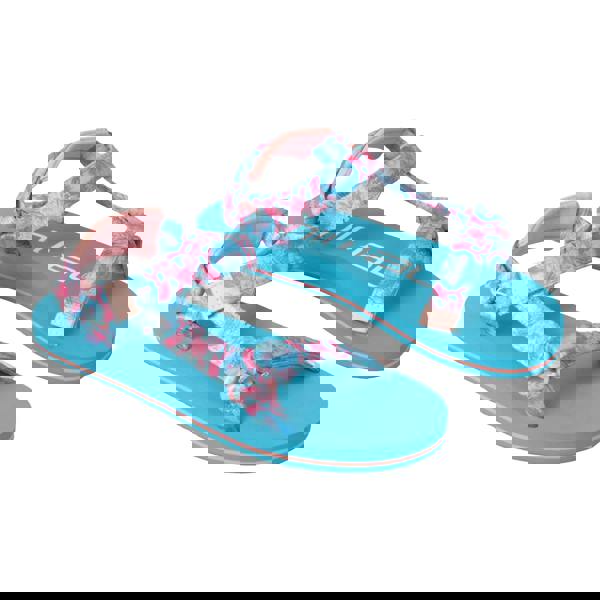 Animal Childrens/Kids Drift Floral Recycled Sandals - Blue - 