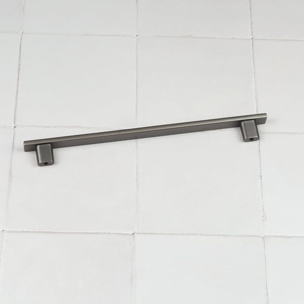 Handle & Home Anthracite Grey Ribbed Detailing Handles and Coordinating Knobs